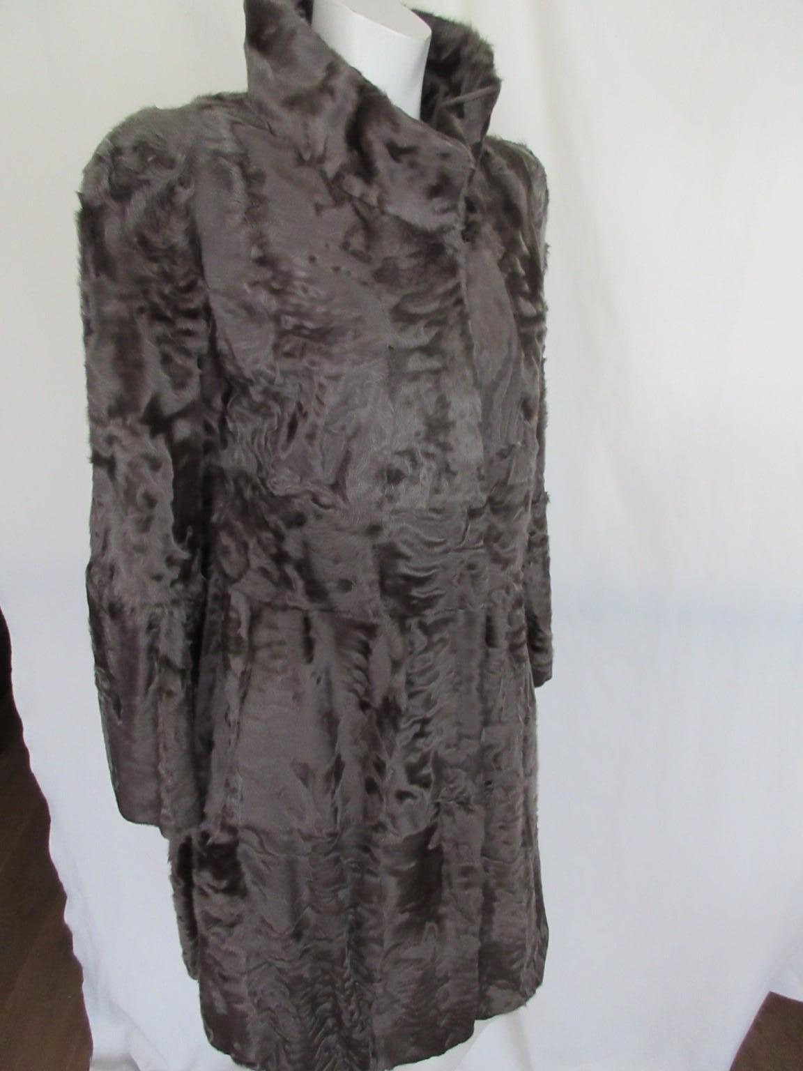 Exclusive Broadtail Fur Coat For Sale 2