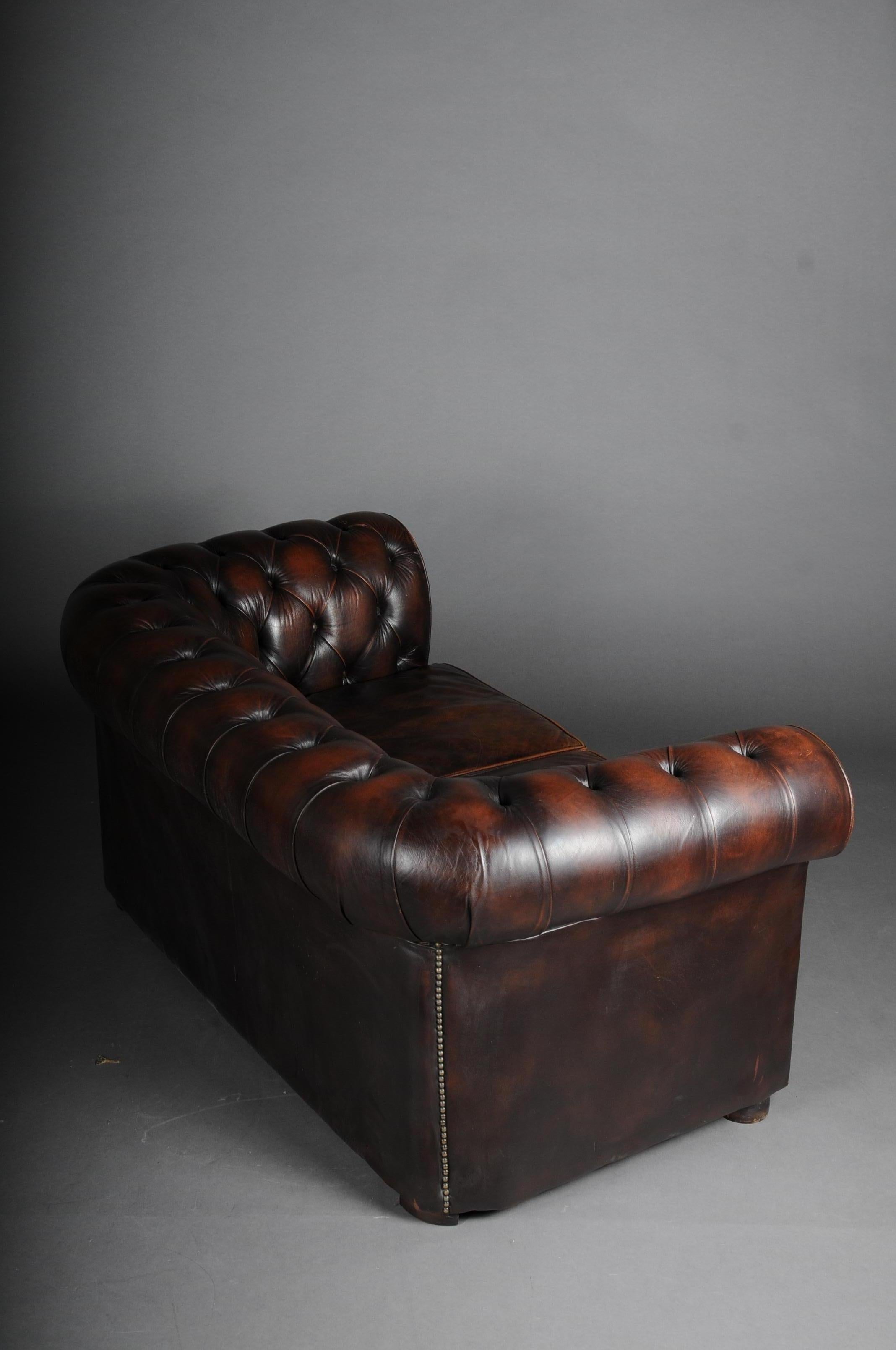 Exclusive Chesterfield Couch / Sofa, Brown 8