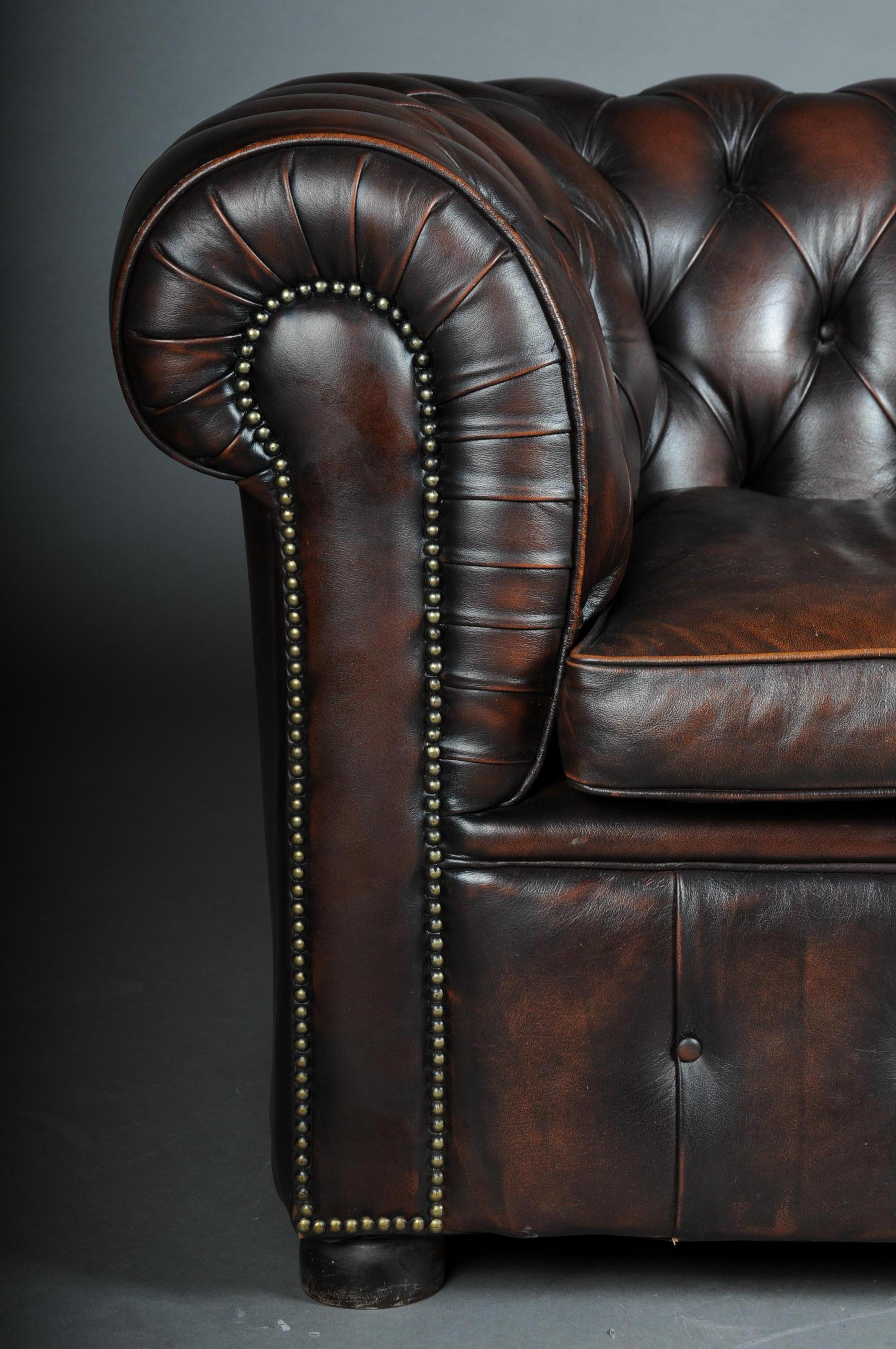 20th Century Exclusive Chesterfield Couch / Sofa, Brown