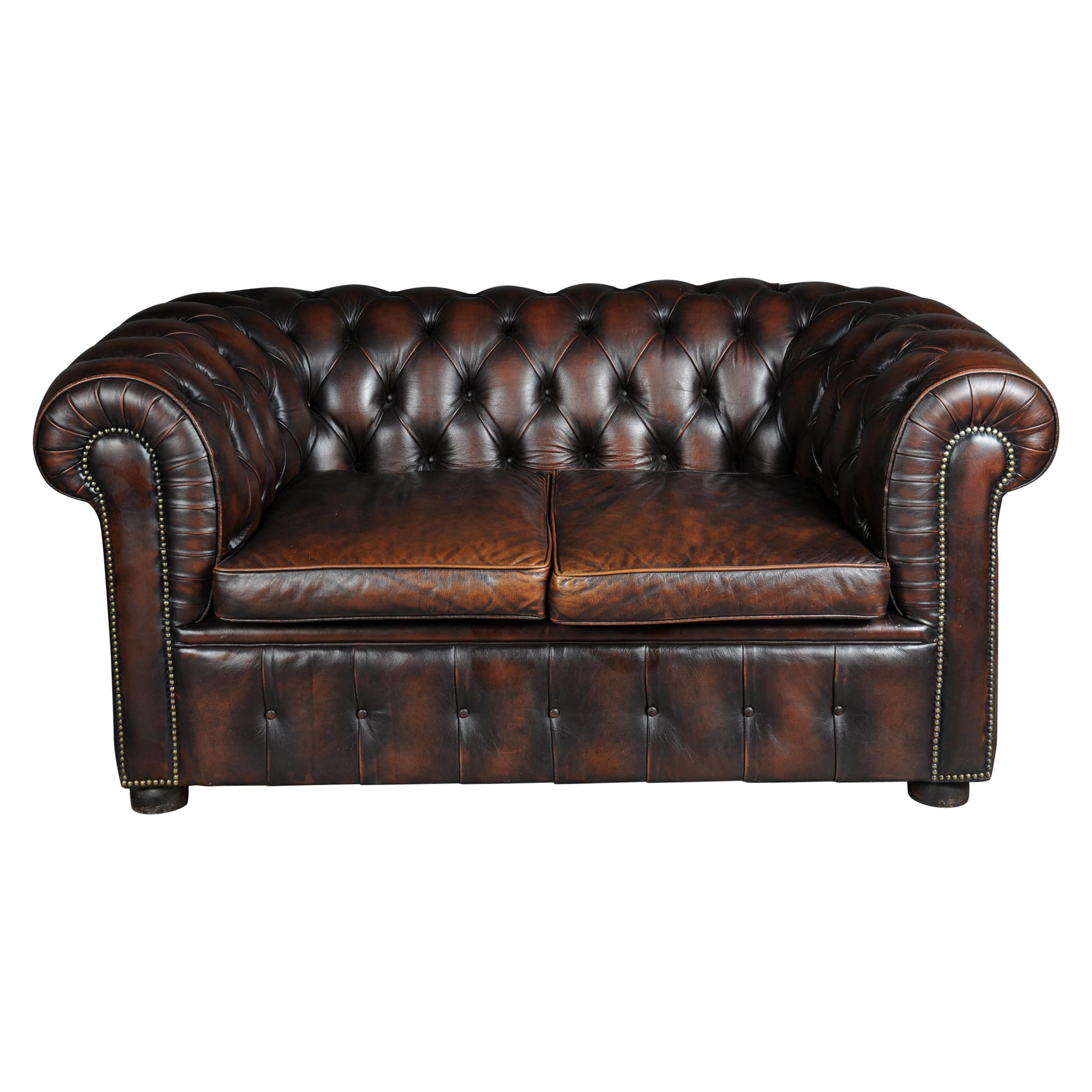 Exclusive Chesterfield Couch / Sofa, Brown