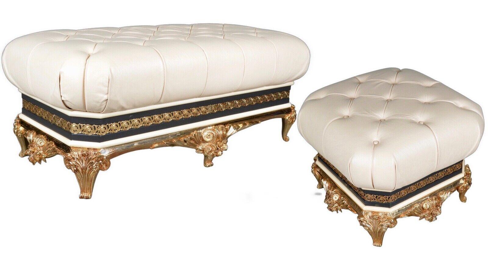 Exclusive circa 1970 Rococo Vidal Grau Footstool, Matching Furniture Available For Sale 5