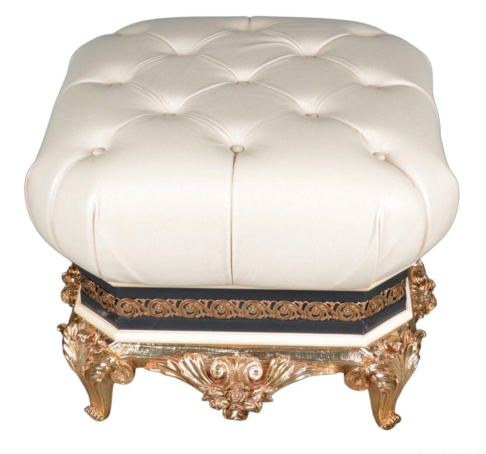 Exclusive circa 1970 Rococo Vidal Grau Footstool, Matching Furniture Available In Good Condition For Sale In West Sussex, Pulborough