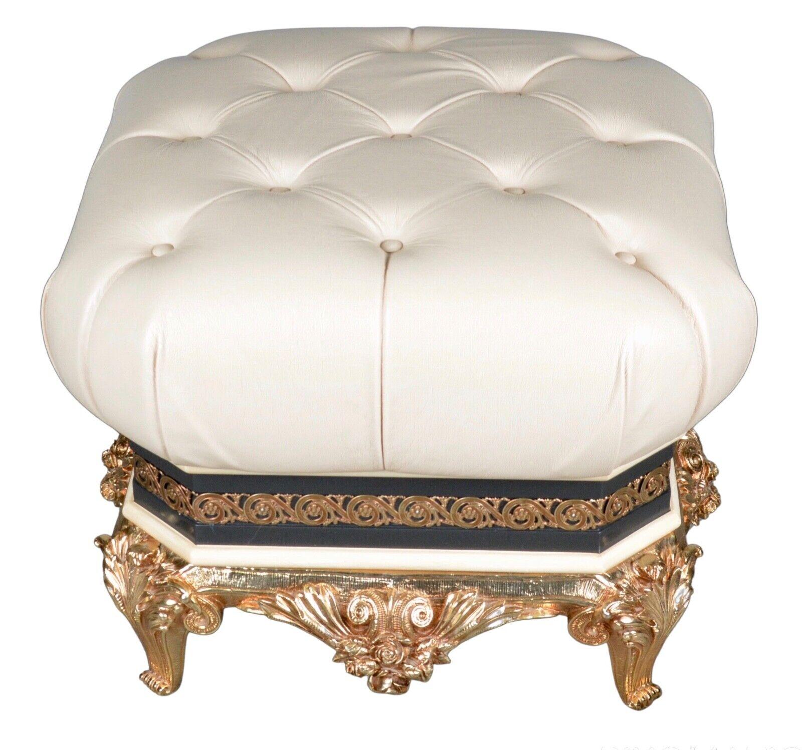 Late 20th Century Exclusive circa 1970 Rococo Vidal Grau Footstool, Matching Furniture Available For Sale