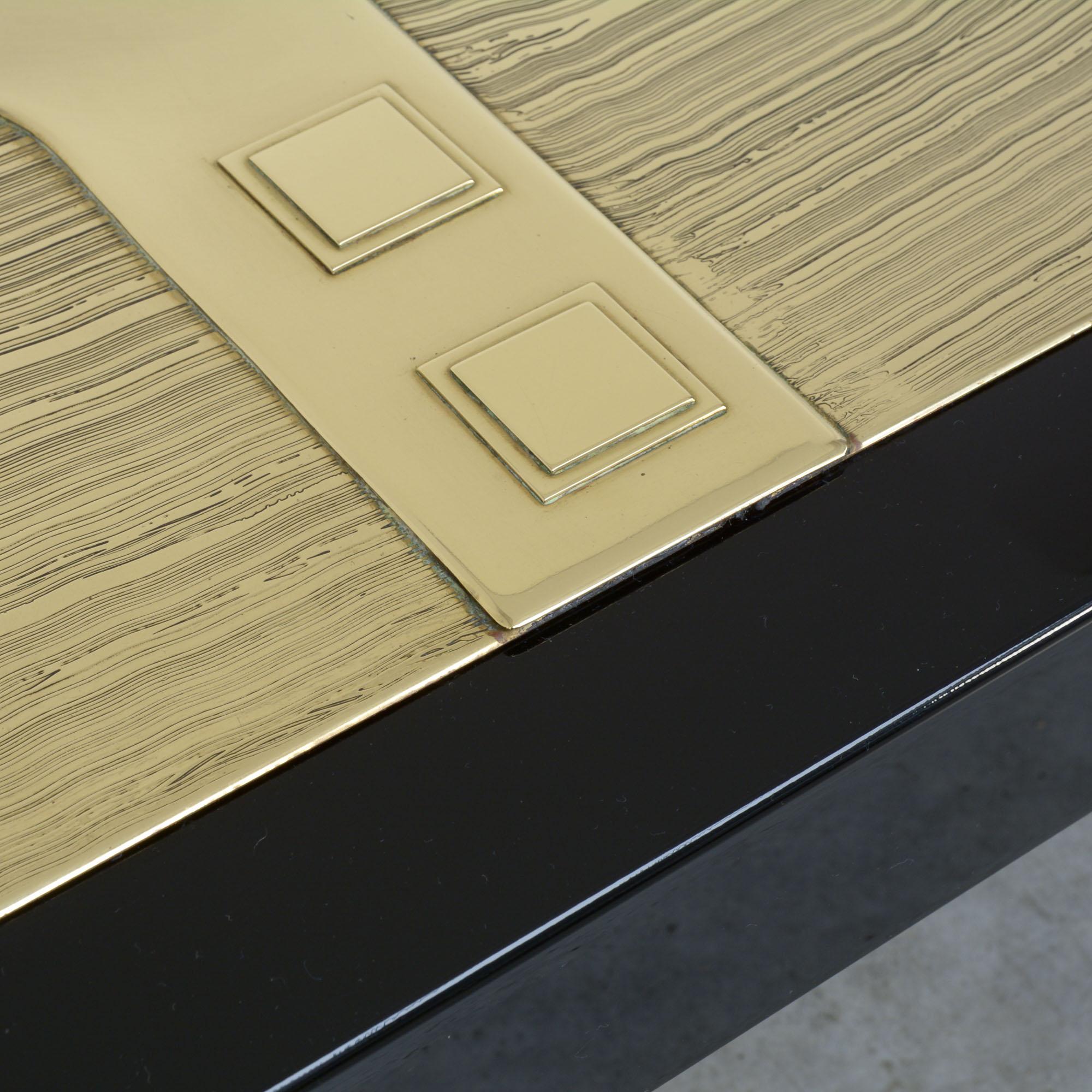 Brass Exclusive Coffee Table by Jean-Claude Dresse