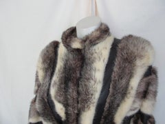 Exclusive Cross Mink Fur Leather Jacket