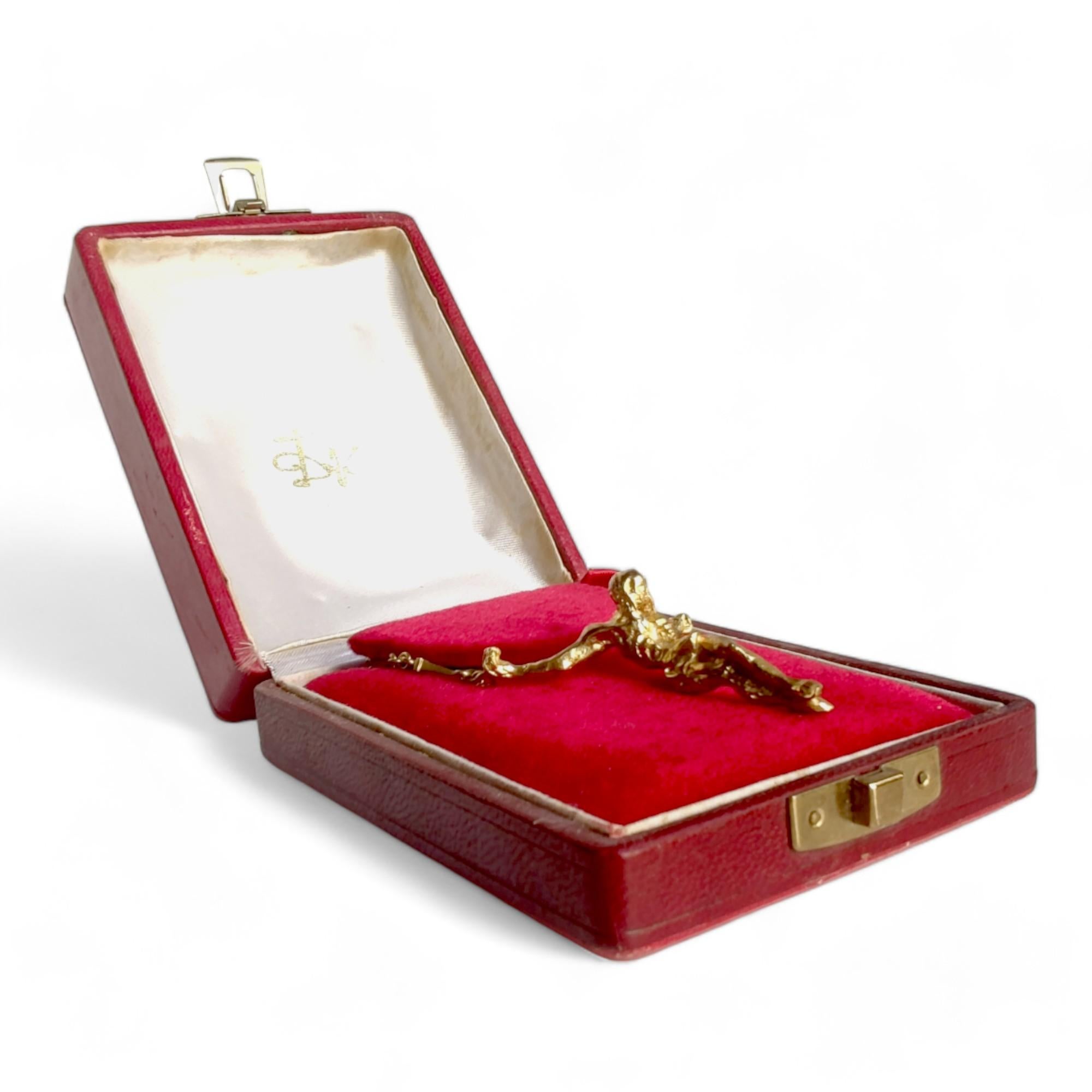 Exclusive Dalí 18K solid gold 'St. John Cross' Necklace #A-821 - With Provenance For Sale 6