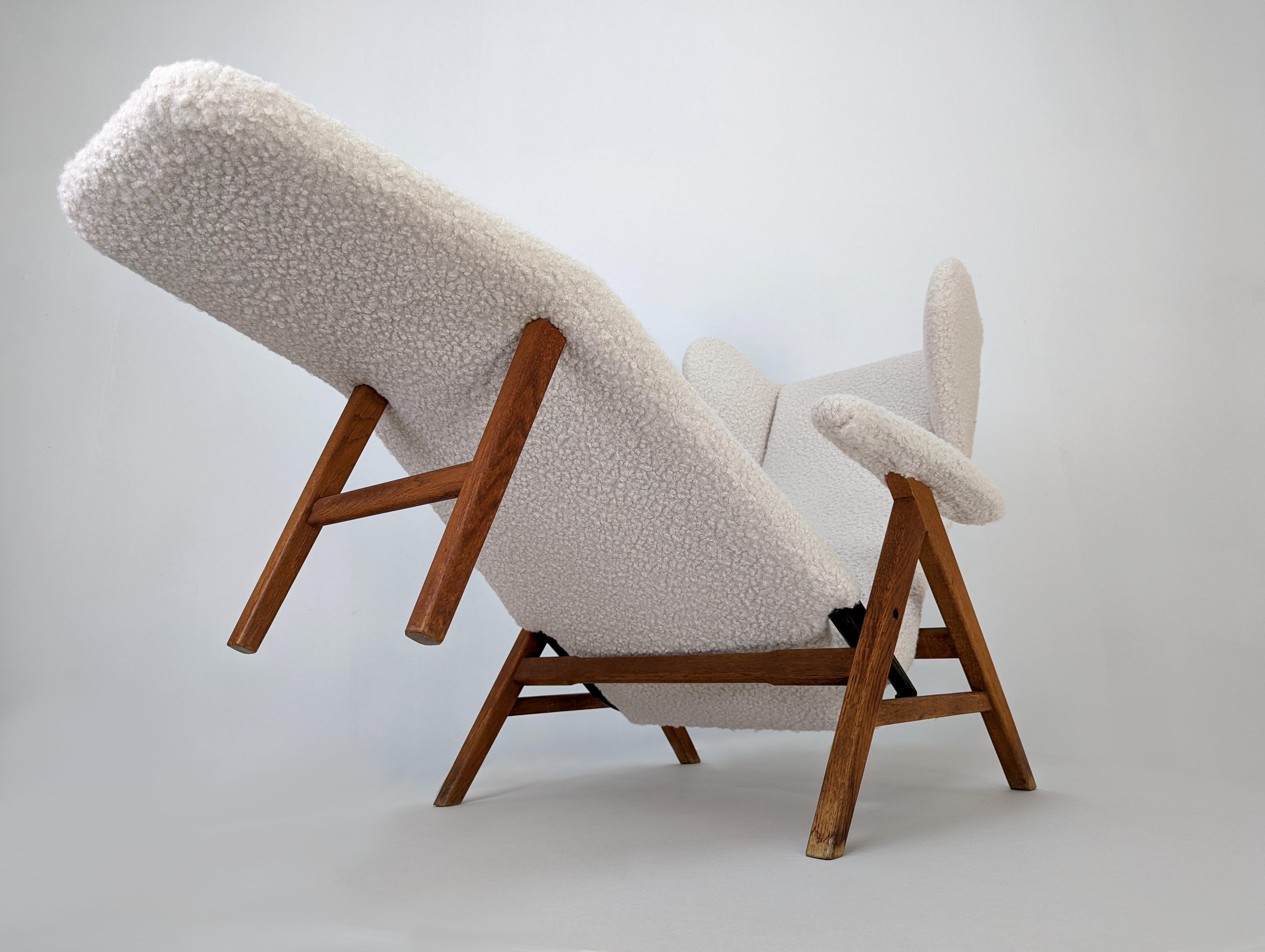 Bouclé Exclusive Danish Lounge Chair by Henry Walter Klein for Bramin Møbler, 1960s