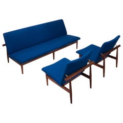 Finn Juhl, dänisches Vintage-Lounge-Set, Japan-Serie, 1960er Jahre