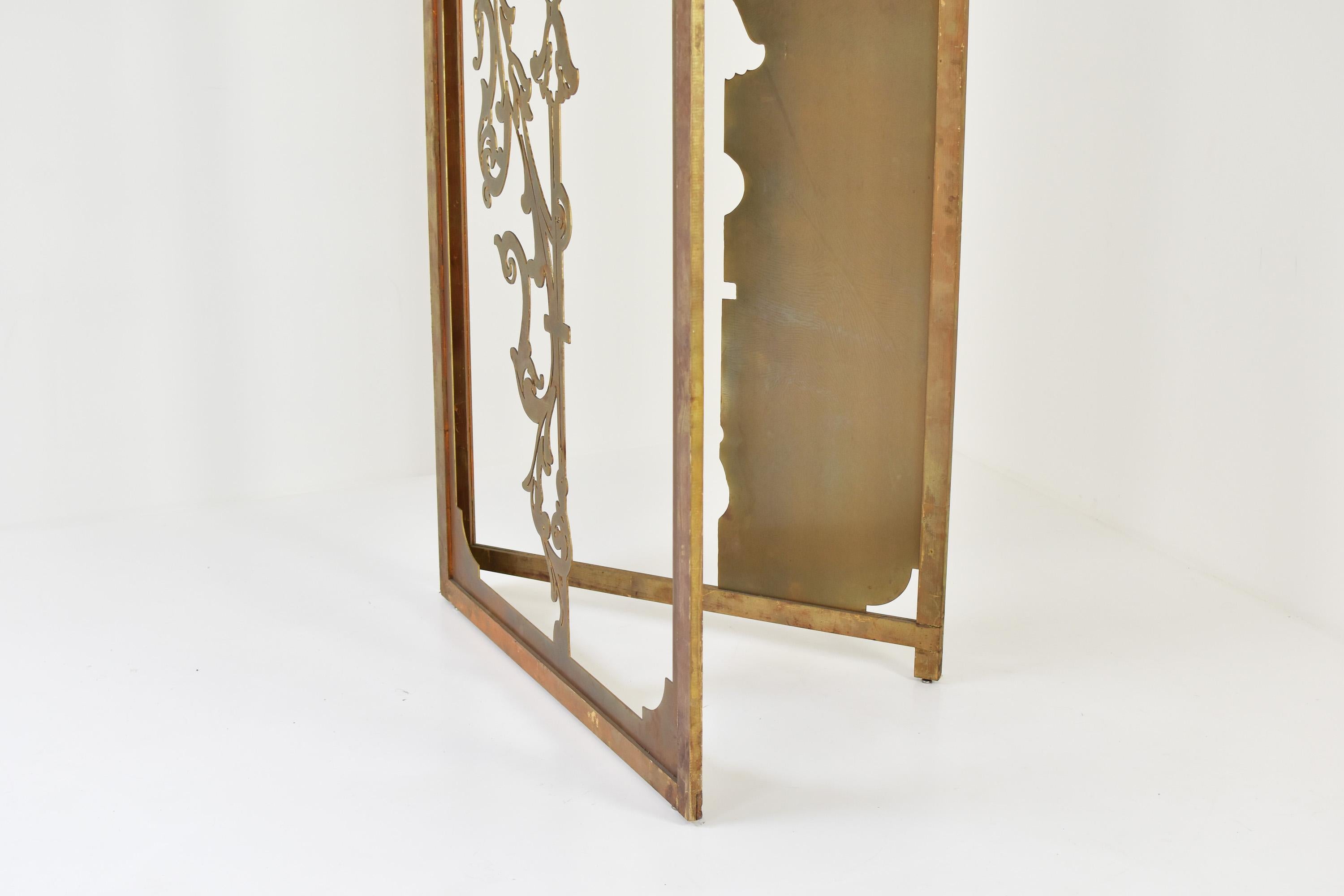 Hollywood Regency Exclusive Decorative Folding Screen Designed for Dries Van Noten, 1980's