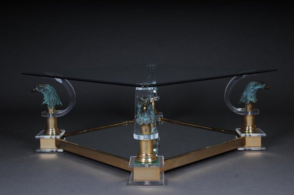 Exclusive Designer Coffee Table Glass / Acrylic Maison Charles In Good Condition For Sale In Berlin, DE