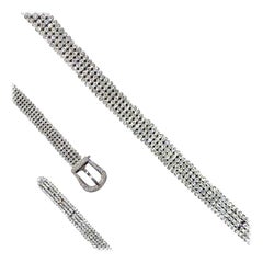 Exclusive Diamond Fine Jewelry White 18 Karat Gold Bracelet