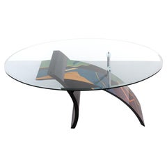 Exclusive dining table . Designer Carlo Malnati   1980s Italy
