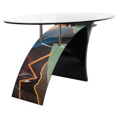 Exclusive dining table . Designer Carlo Malnati   1980s Italy 