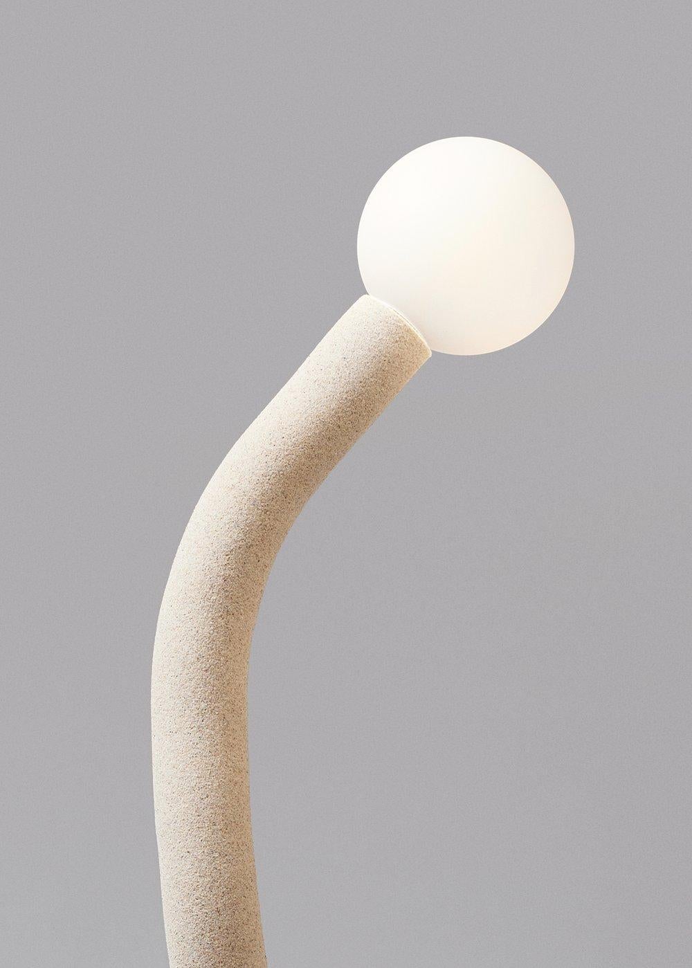 Lampe de table en pierre calcaire et nylon Exclusive Edition par Hot Wire Extensions en vente 2