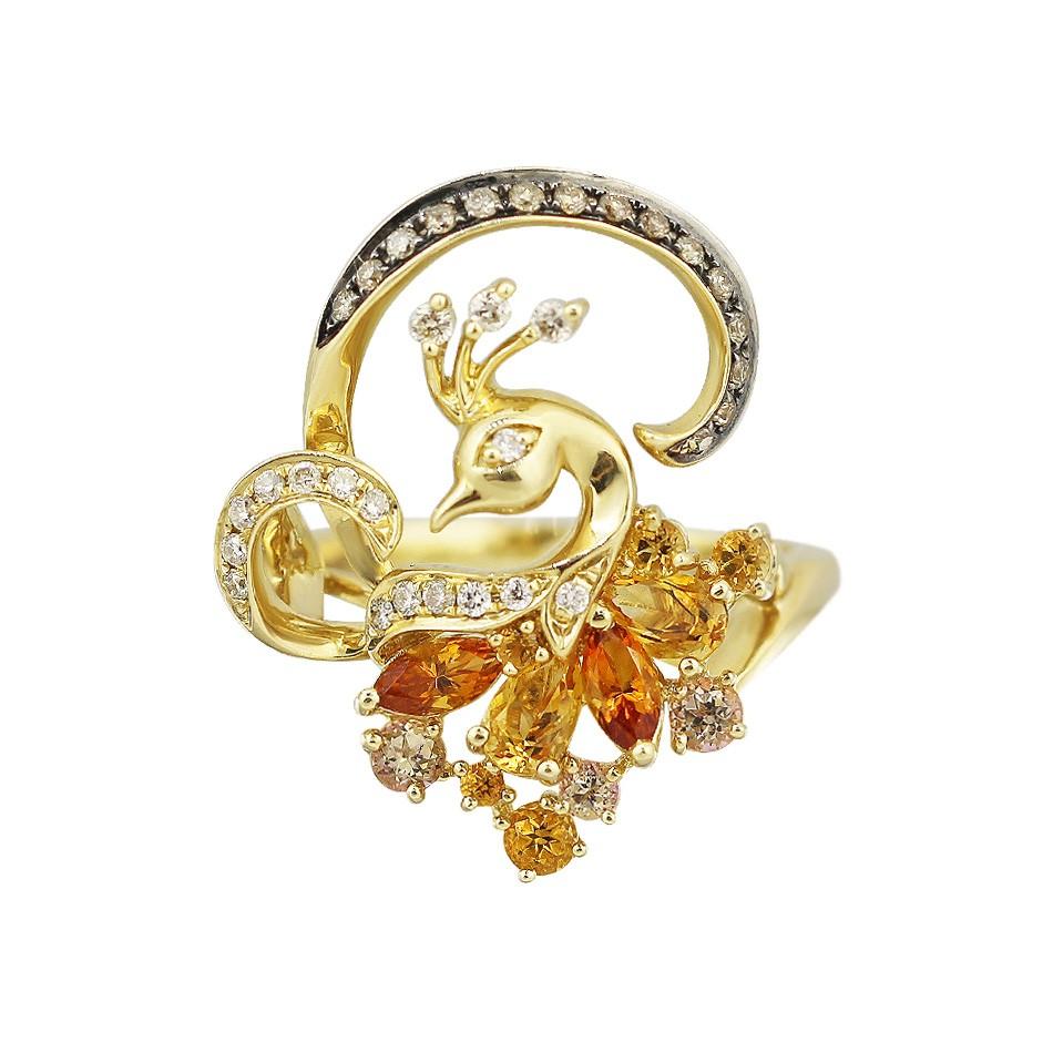 Exclusive Fine Jewelry Citrine / Yellow Topaz / White Diamond Gold Earrings In New Condition For Sale In Montreux, CH