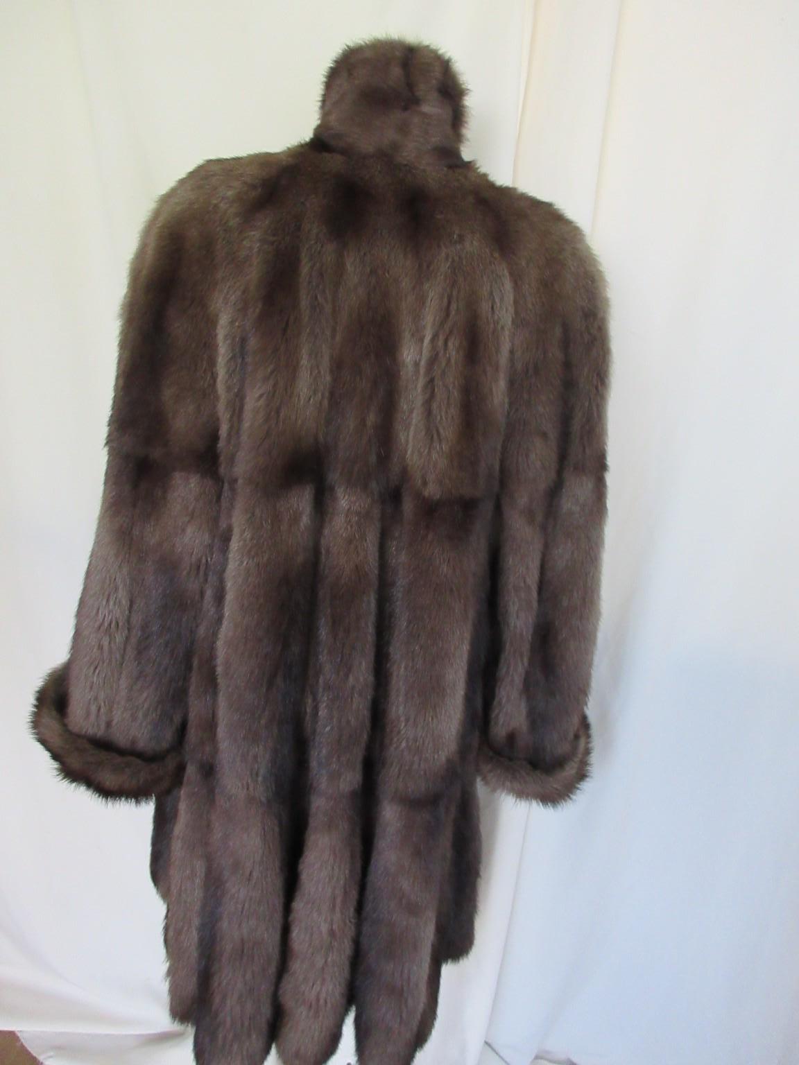 Exclusive Fisher Sable Fur Coat For Sale 1
