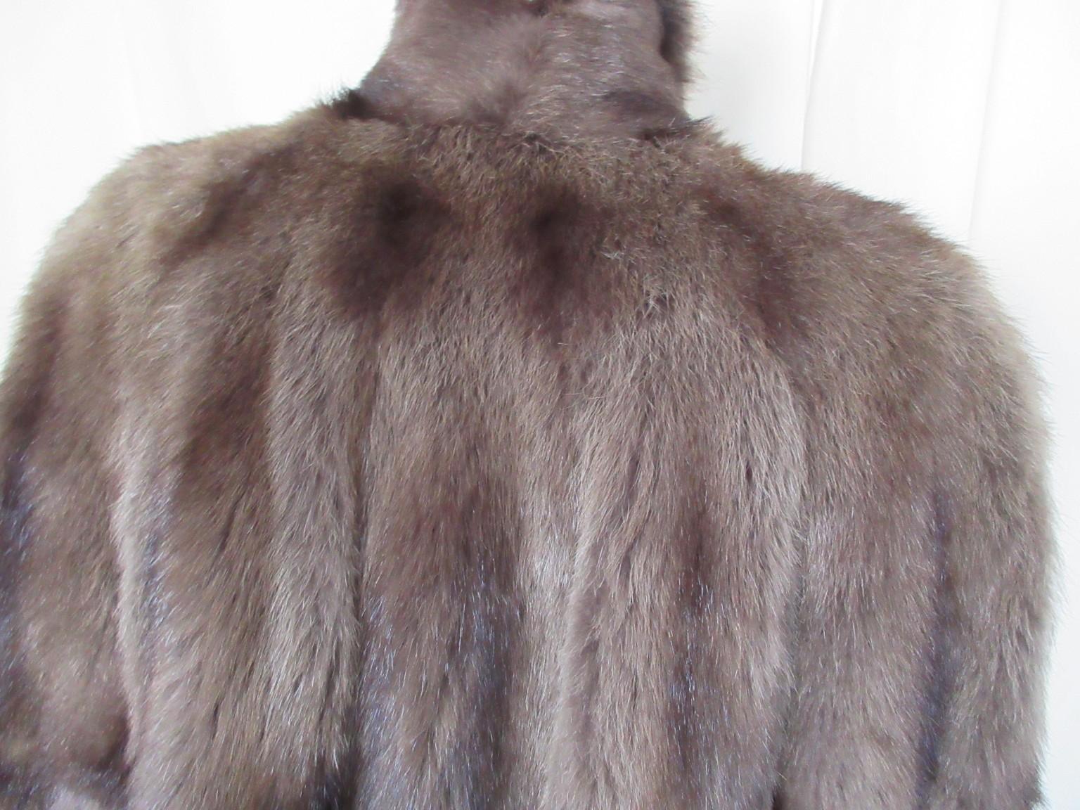 Exclusive Fisher Sable Fur Coat For Sale 2
