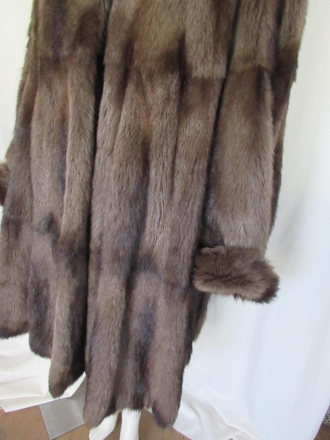 Exclusive Fisher Sable Fur Coat For Sale 3