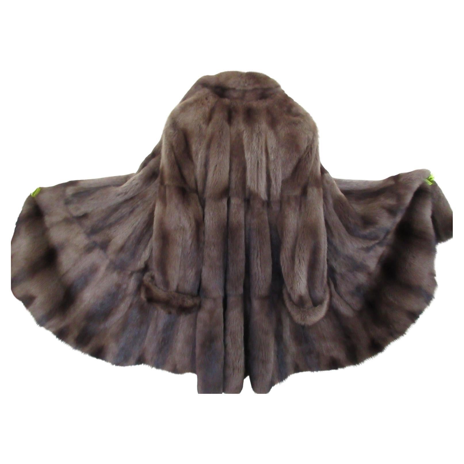 Exclusive Fisher Sable Fur Coat For Sale