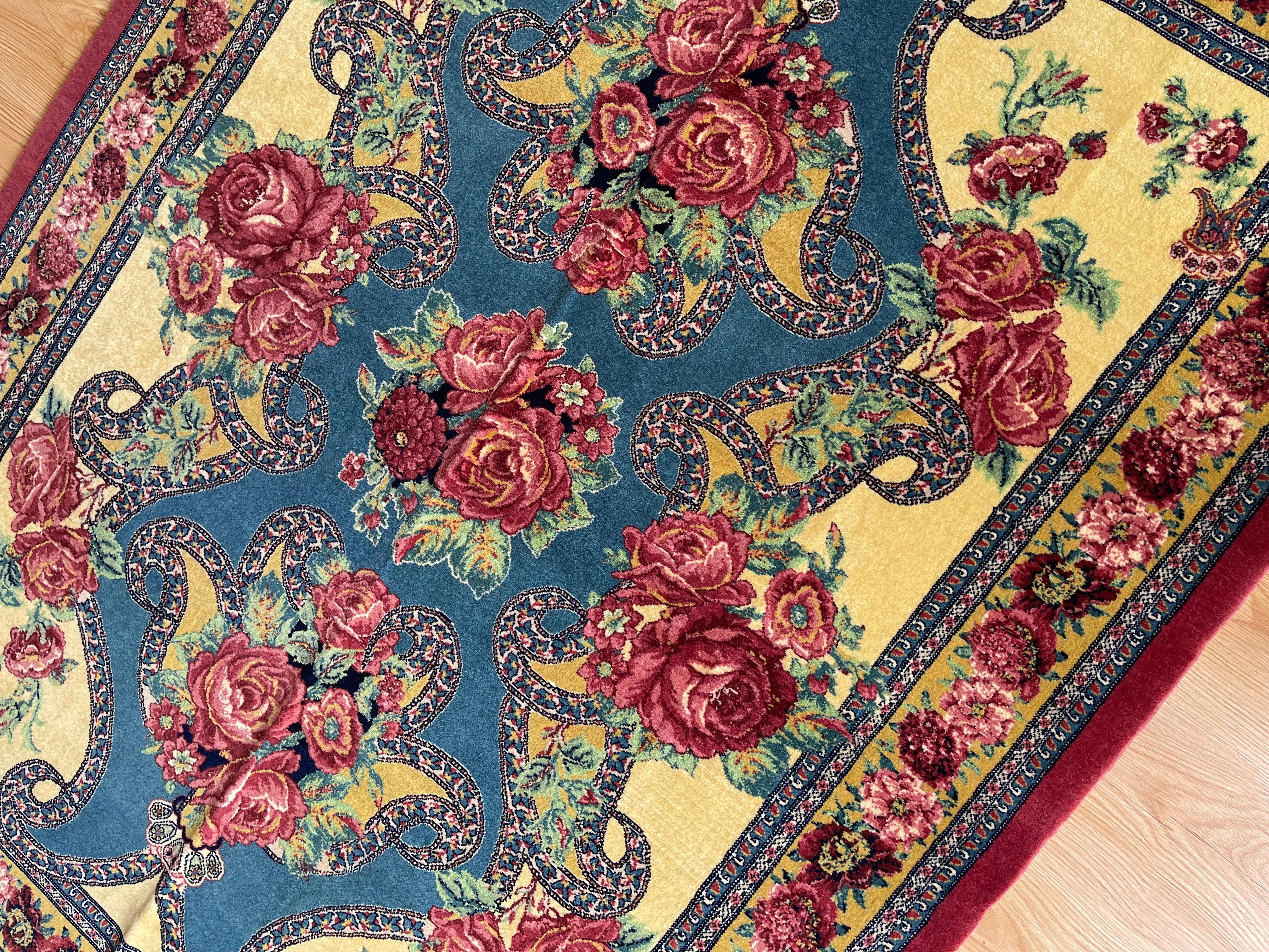 Exclusive Floral Rug, Silk Handwoven Carpet, Kurdish Oriental Rug For Sale 2