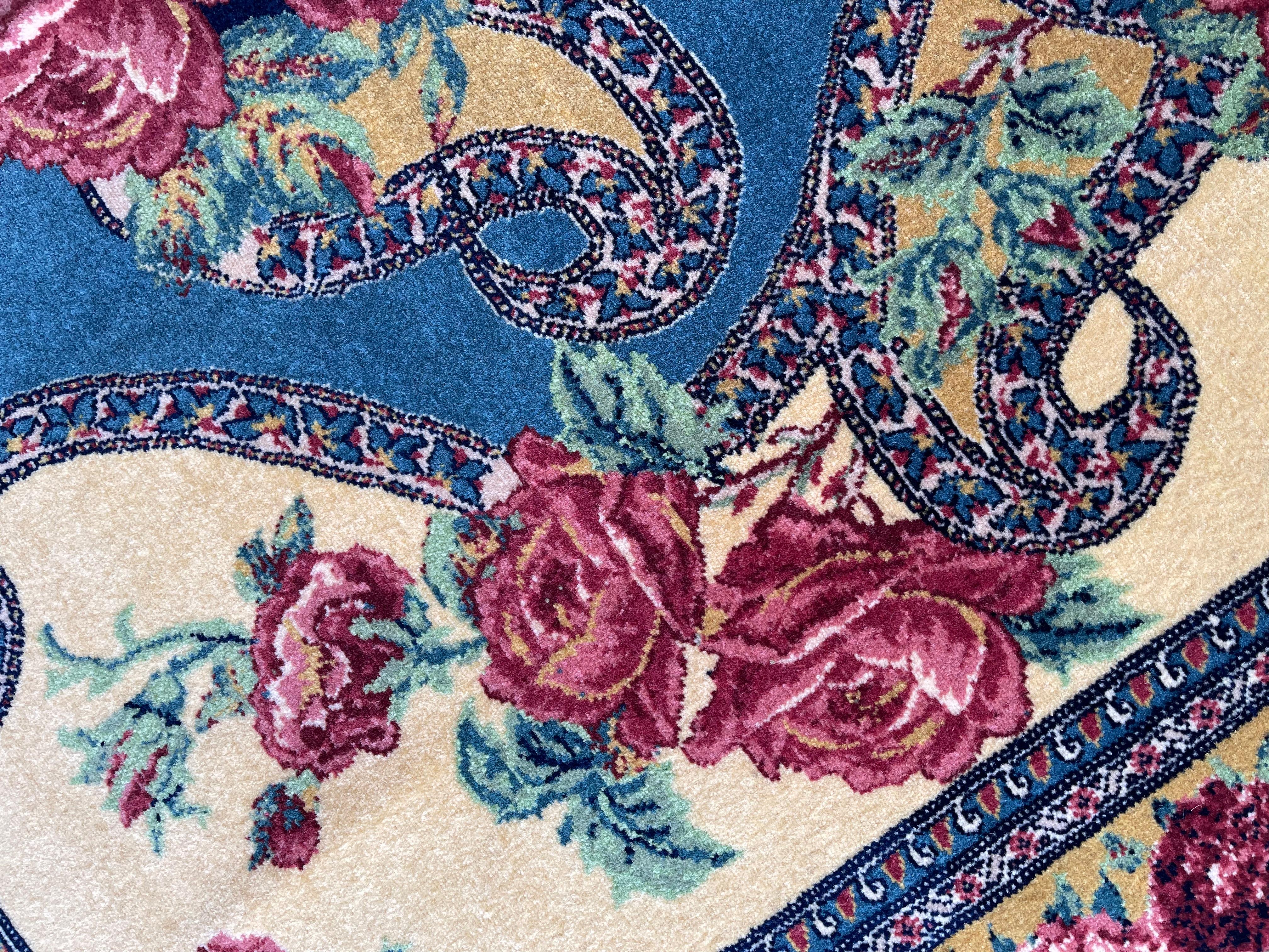 Exclusive Floral Rug, Silk Handwoven Carpet, Kurdish Oriental Rug For Sale 6