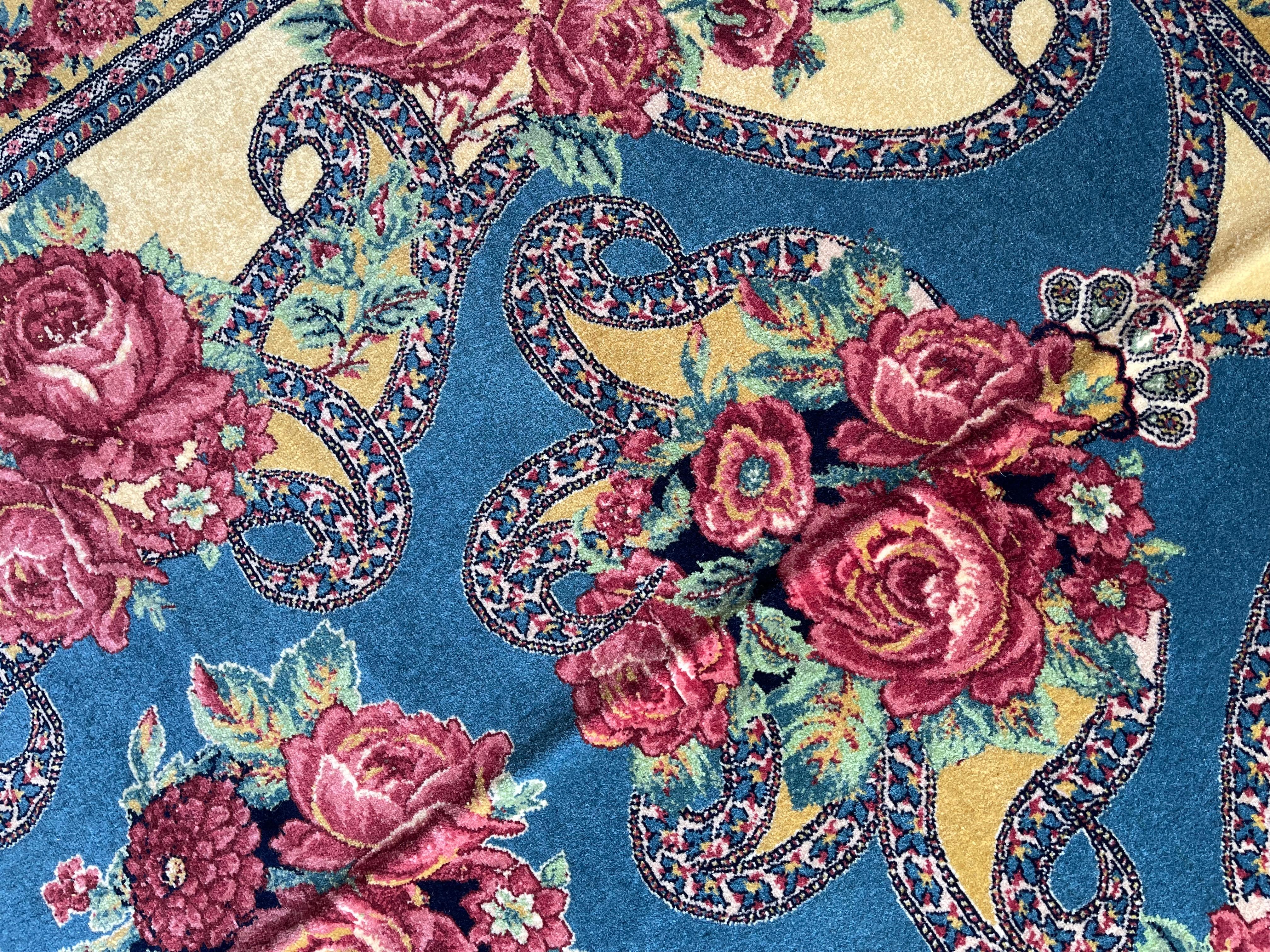 Exclusive Floral Rug, Silk Handwoven Carpet, Kurdish Oriental Rug For Sale 7