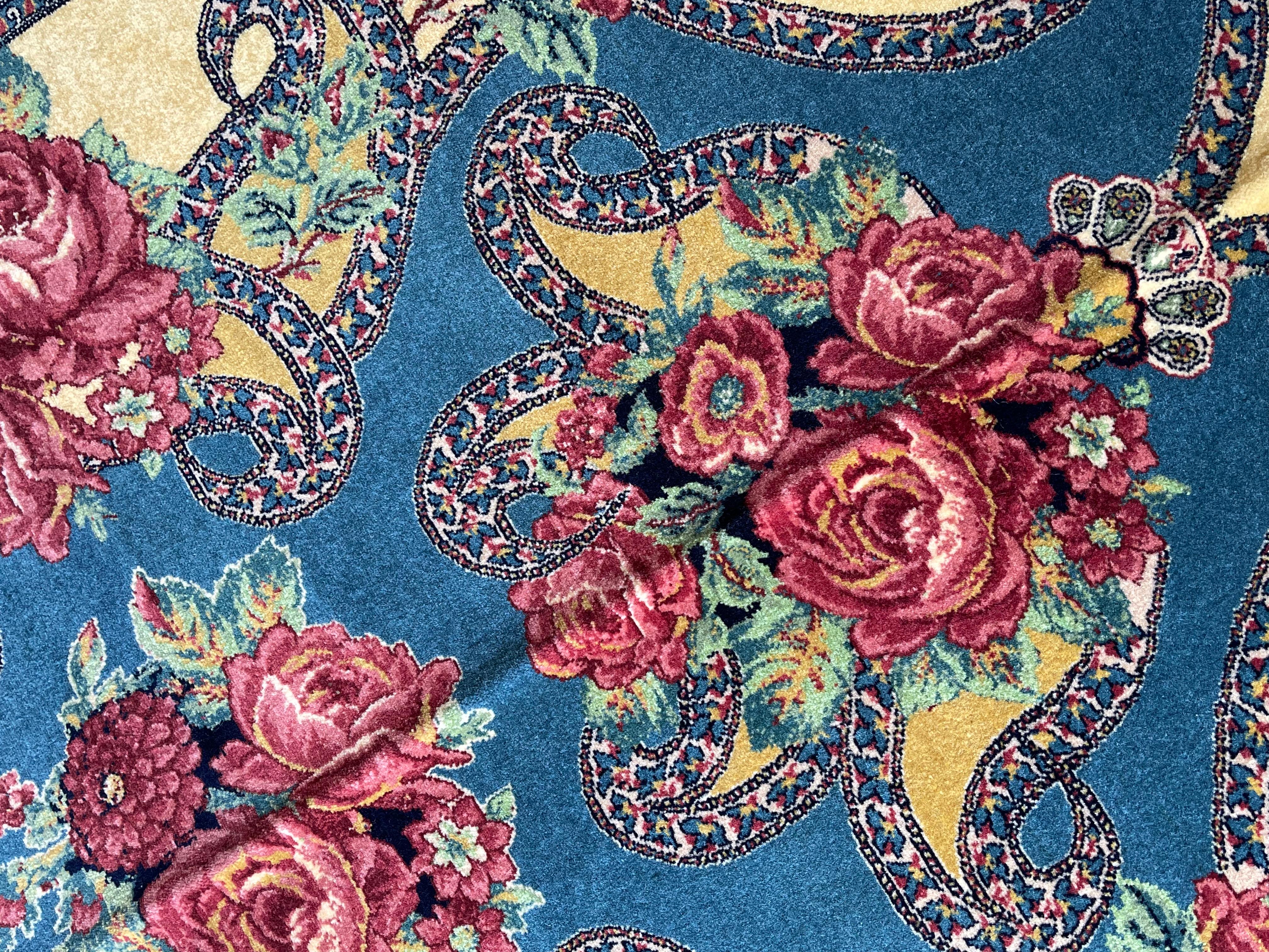 Exclusive Floral Rug, Silk Handwoven Carpet, Kurdish Oriental Rug For Sale 8