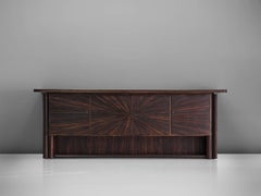 Exclusive French 1940s Art Deco Credenza in Macassar