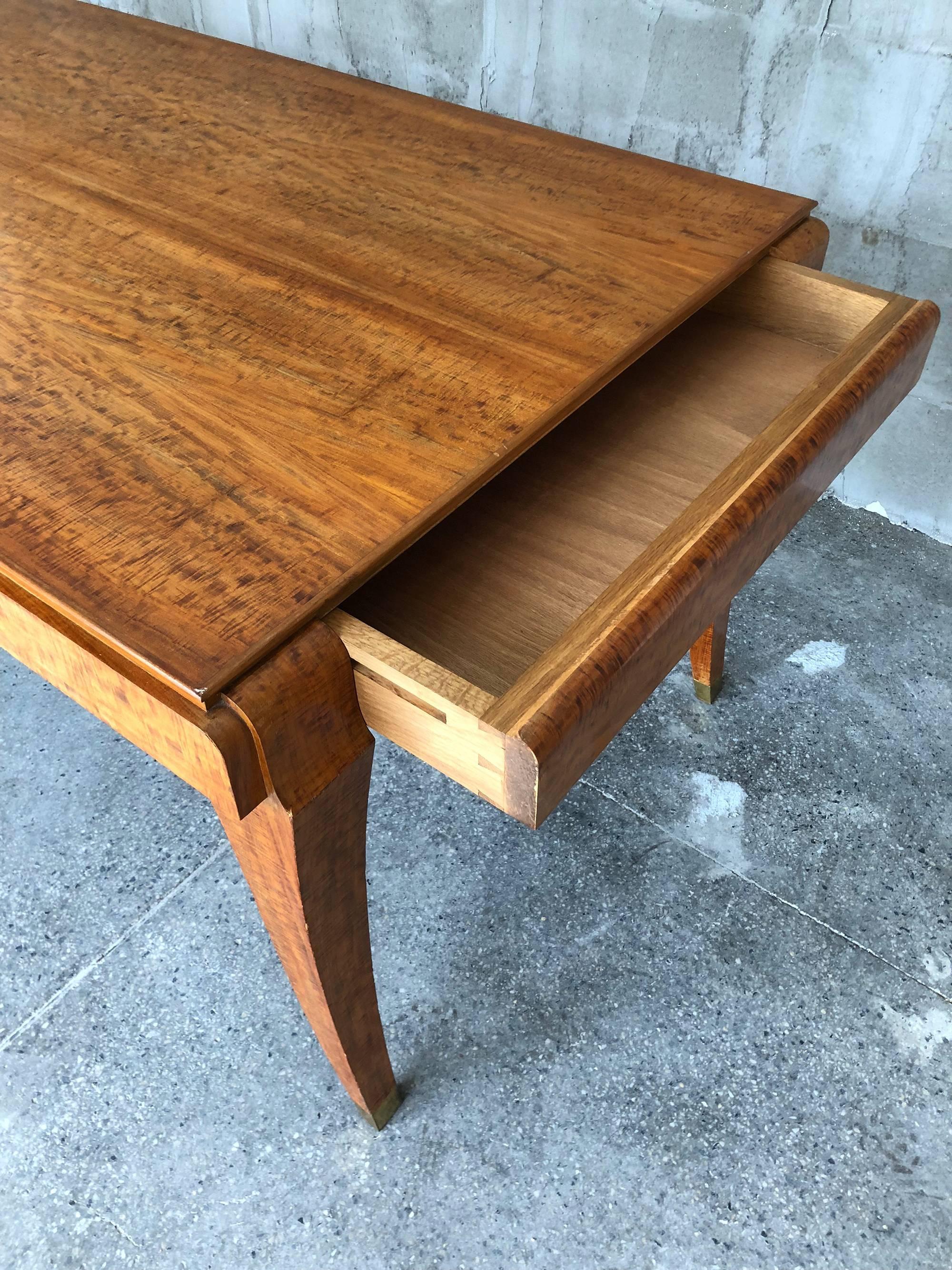 Exclusive French Dining Art Deco Eucalyptus Table in the style of Gio Ponti For Sale 7