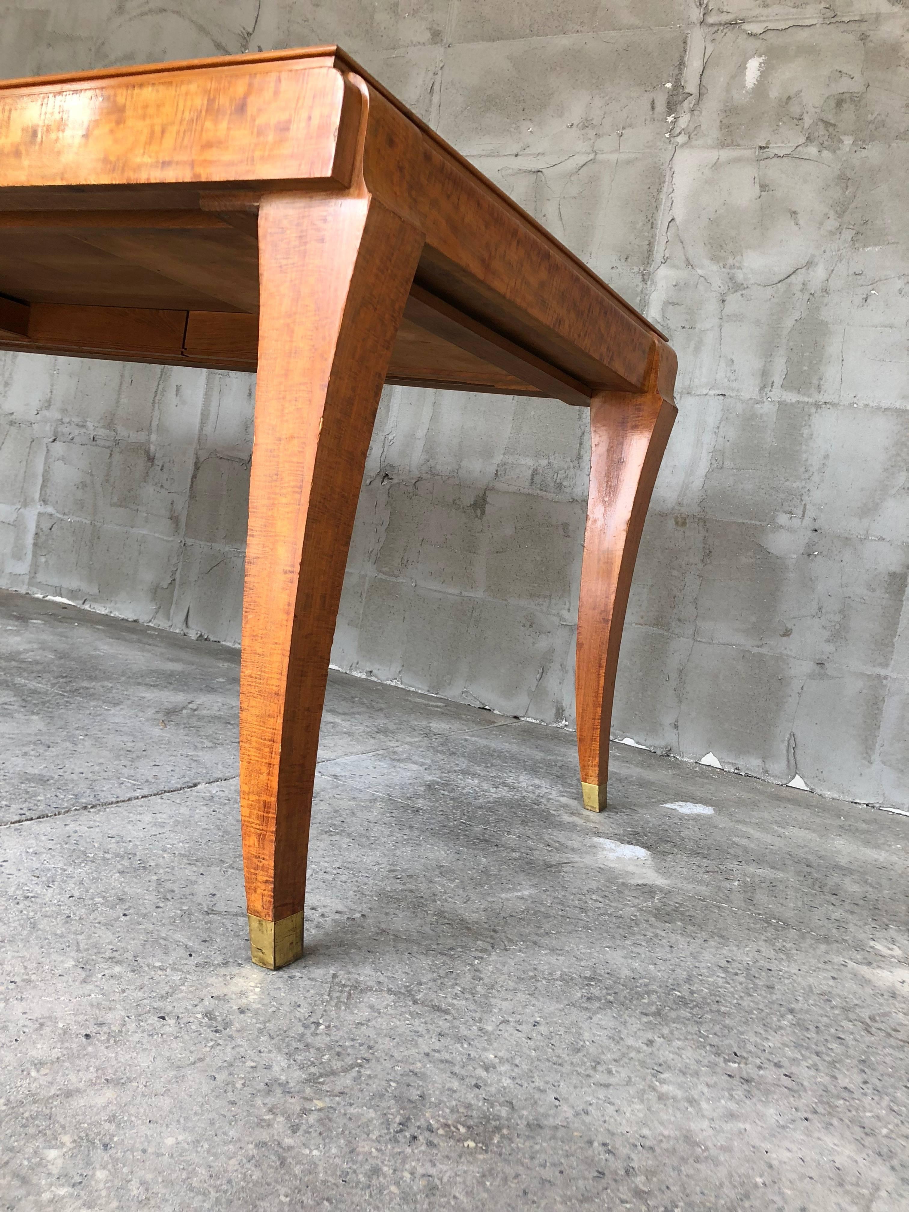 Exclusive French Dining Art Deco Eucalyptus Table in the style of Gio Ponti For Sale 9