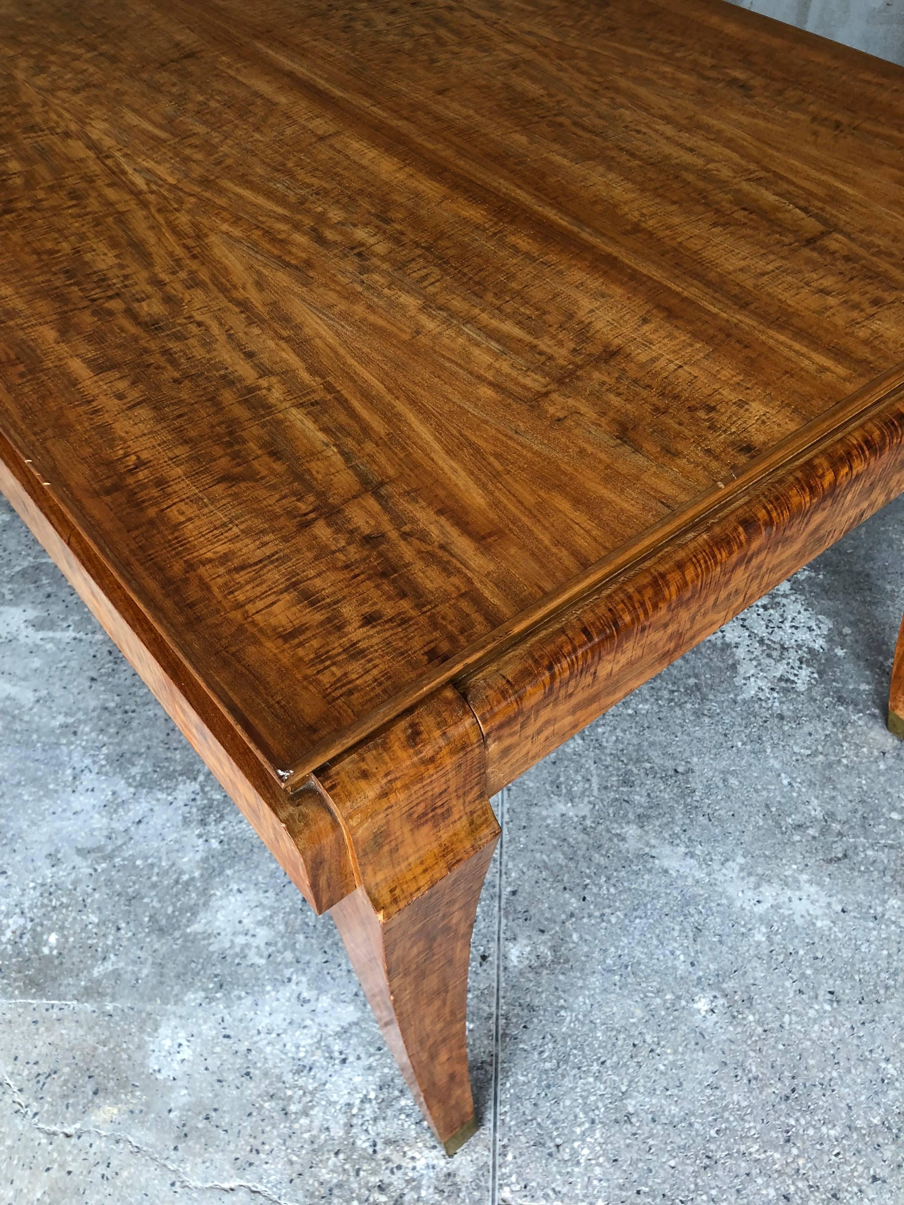 Exclusive French Dining Art Deco Eucalyptus Table in the style of Gio Ponti For Sale 10