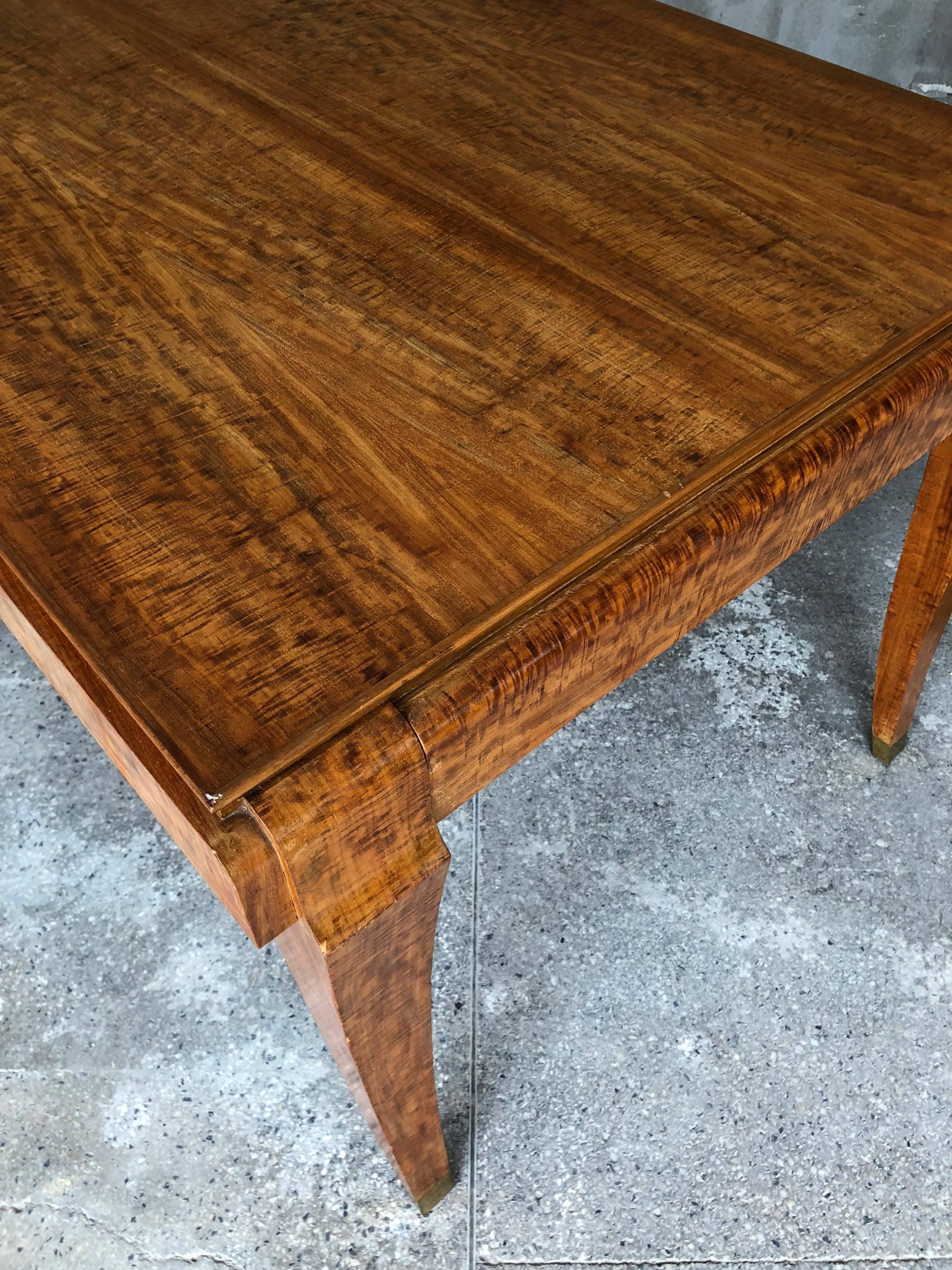 Exclusive French Dining Art Deco Eucalyptus Table in the style of Gio Ponti For Sale 11