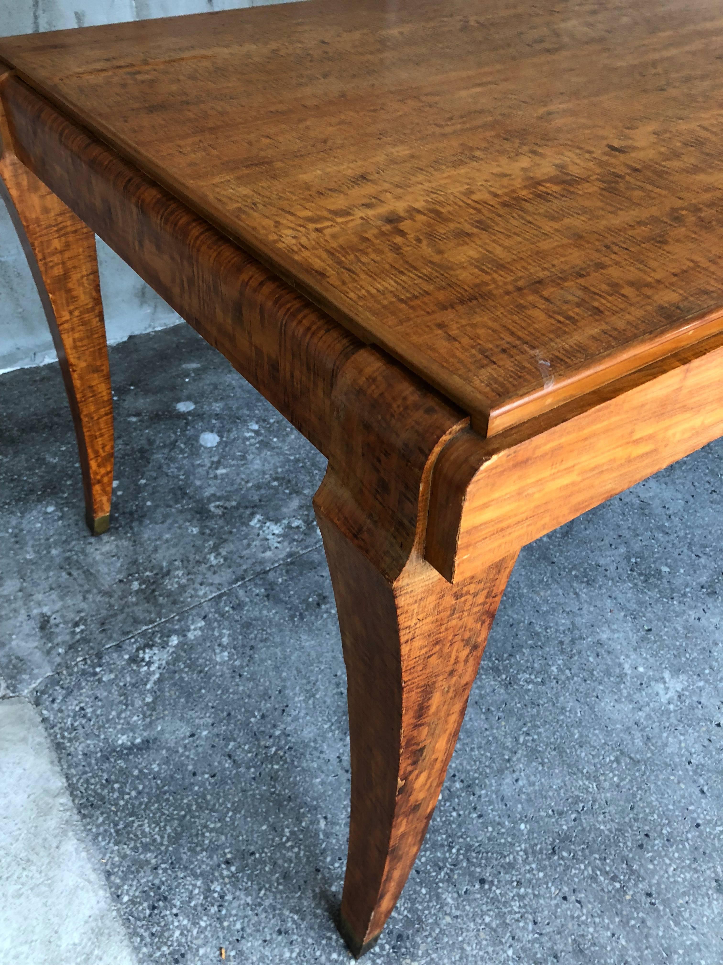 Exclusive French Dining Art Deco Eucalyptus Table in the style of Gio Ponti For Sale 2