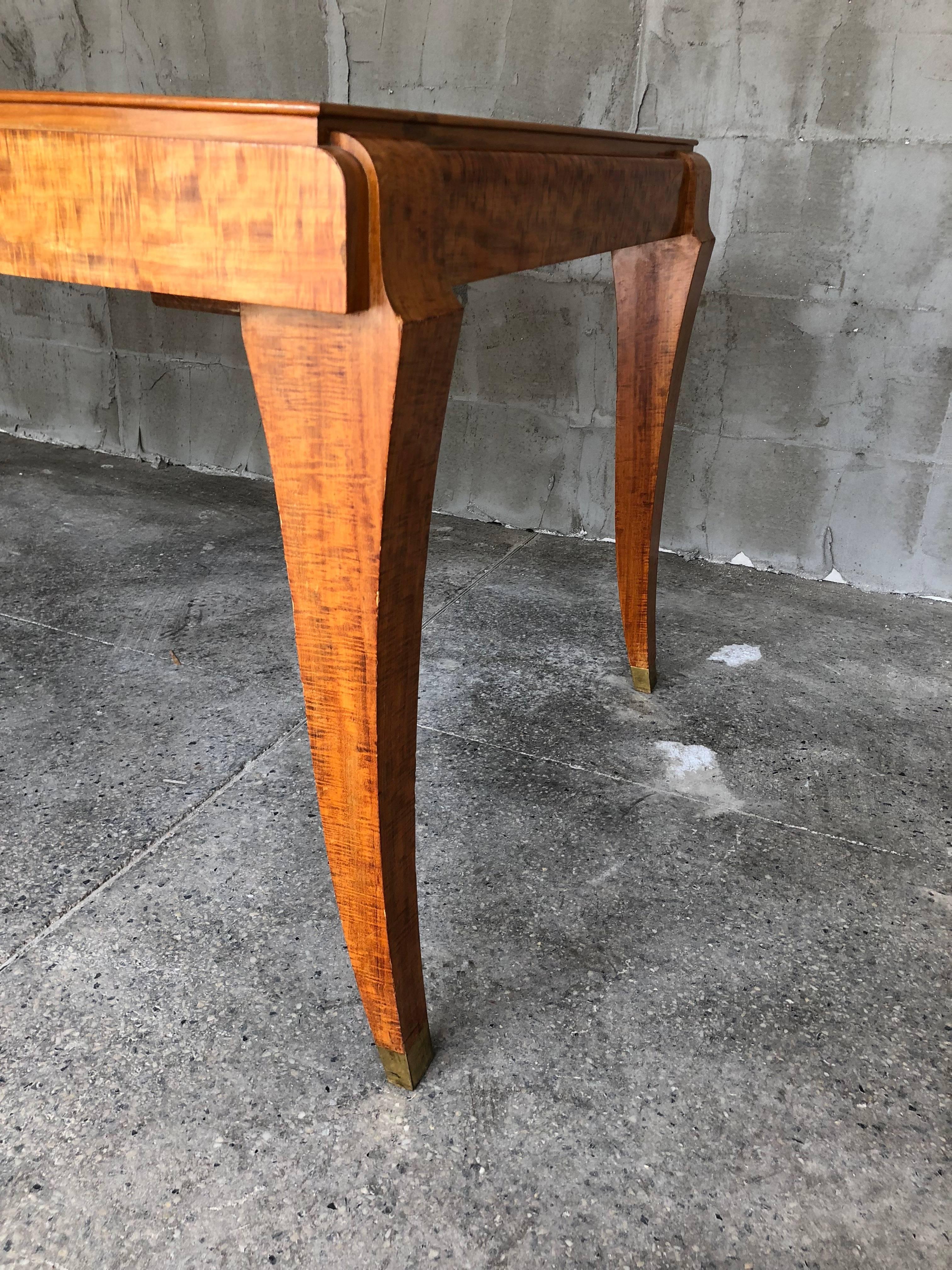 Exclusive French Dining Art Deco Eucalyptus Table in the style of Gio Ponti For Sale 5