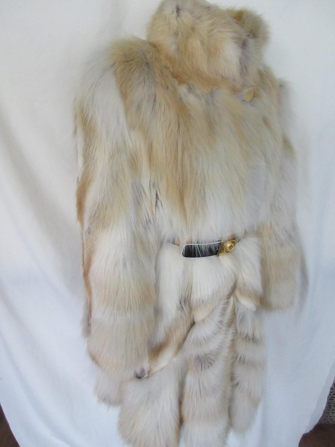 Exclusive Golden Fox Fur Coat For Sale 6