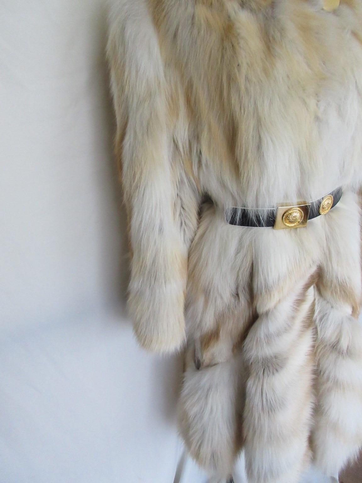 Exclusive Golden Fox Fur Coat For Sale 3
