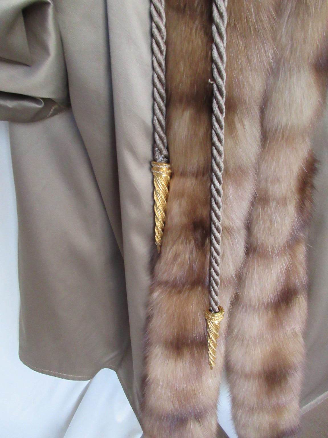 Christian Dior Golden Sable Fur Coat  For Sale 7