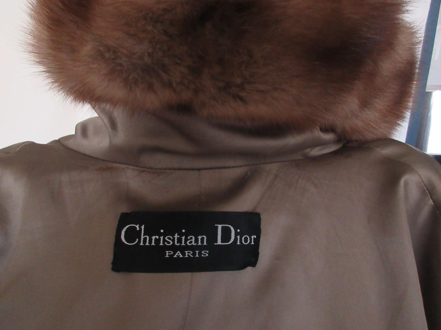 Christian Dior Golden Sable Fur Coat  For Sale 10