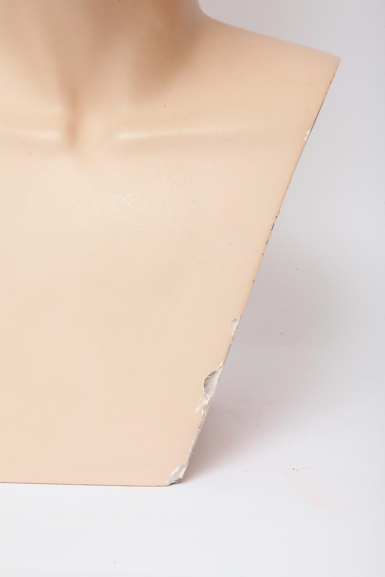 Austrian Exclusive Gypsum Mannequin Bust for Necklaces, Art Deco, Austria, 1950s For Sale