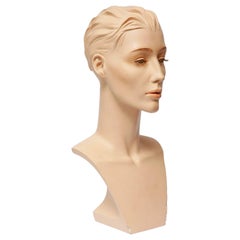 Exclusive Gypsum Mannequin Bust for Necklaces, Art Deco, Austria, 1950s