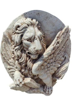 Exclusive High Relief in Asiago Biancone marble depicting the Lion of Saint Mark