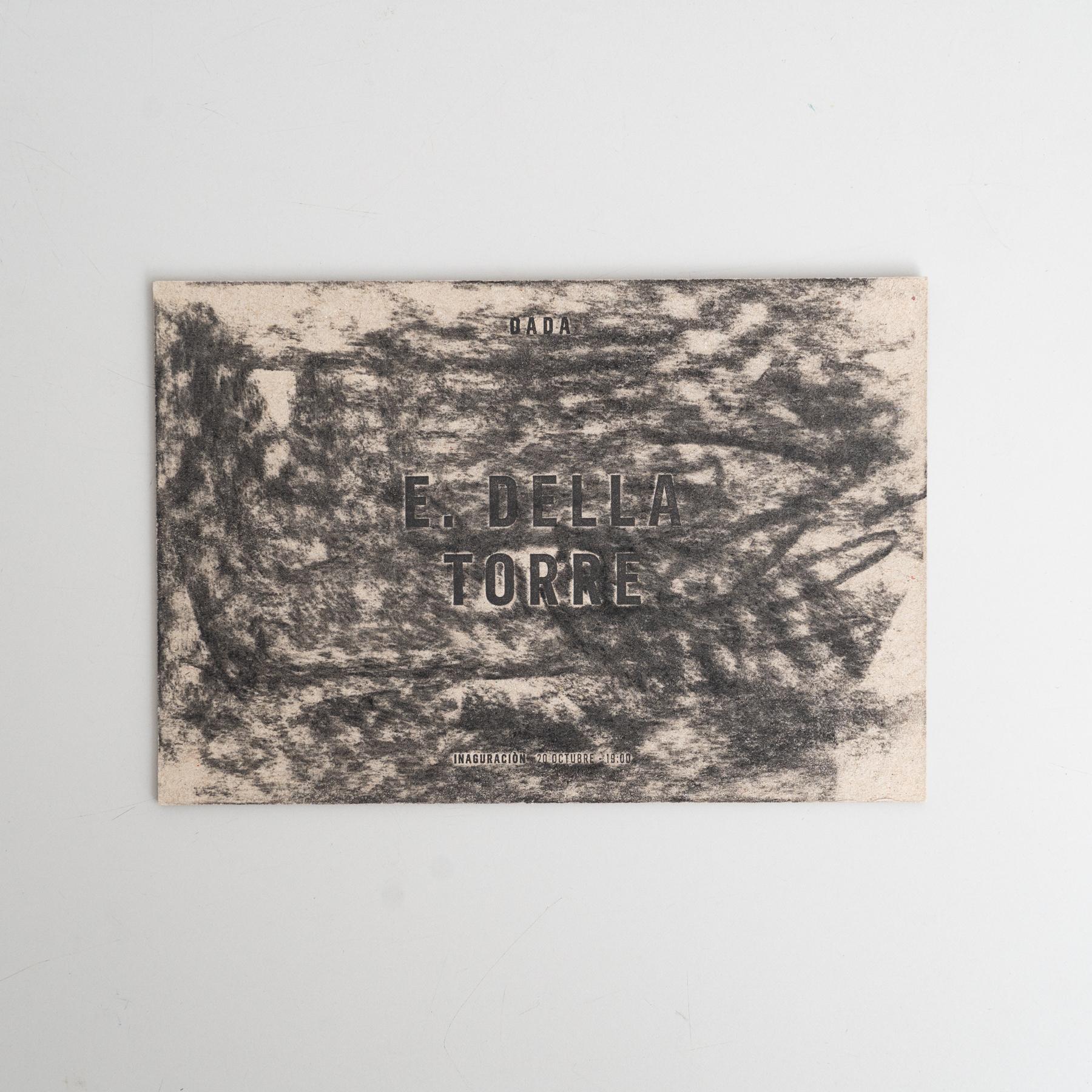 Esclusivo biglietto d'invito firmato da Enrico Della Torre - Mostra DADA 2016 in vendita 1