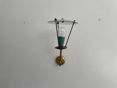 Exclusive Design italiano - Applique singole con paralume in vetro, anni '50 - Italia
