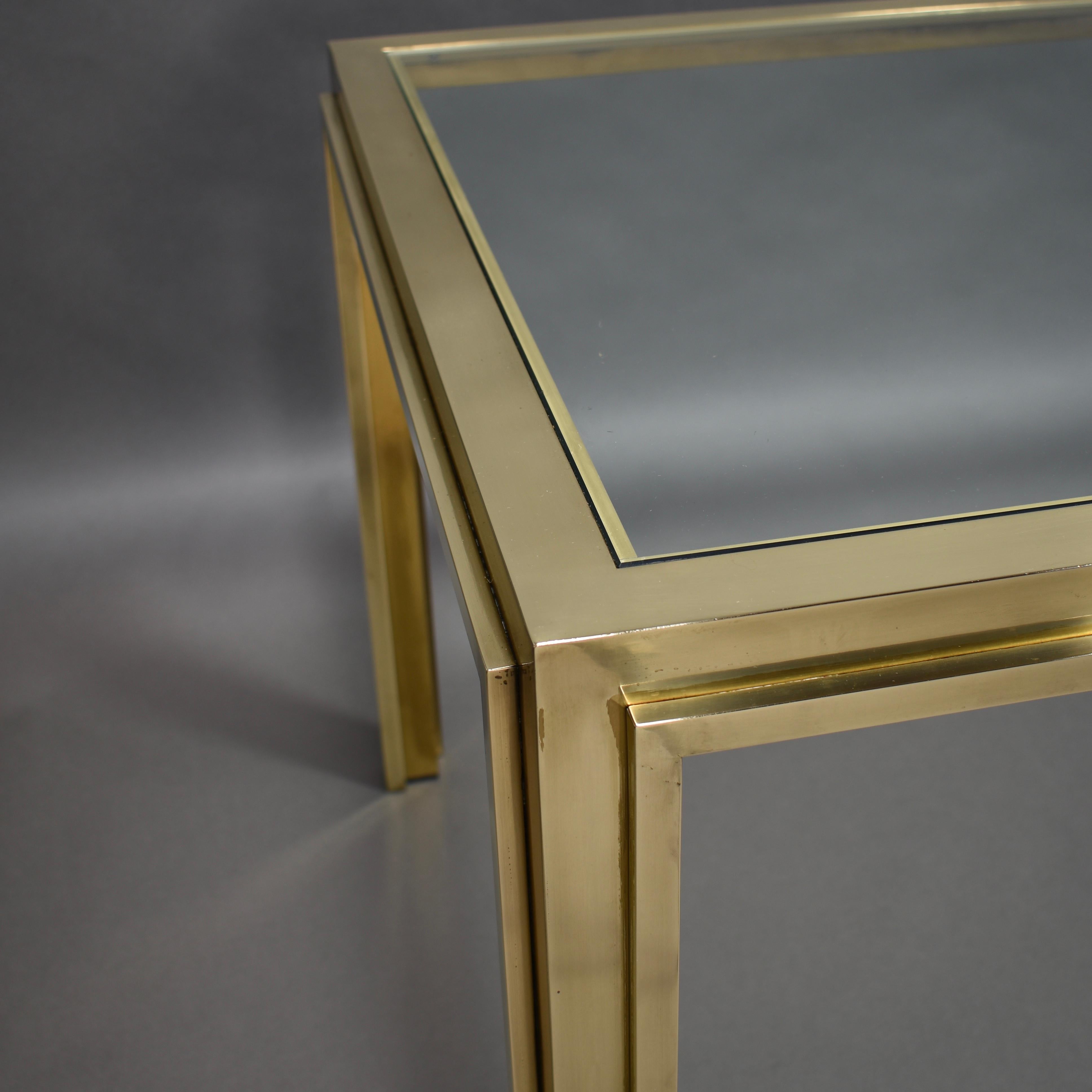 Exclusive Italian Dining Table in Brass by or in the style of Rizzo, Italy 1970s 3