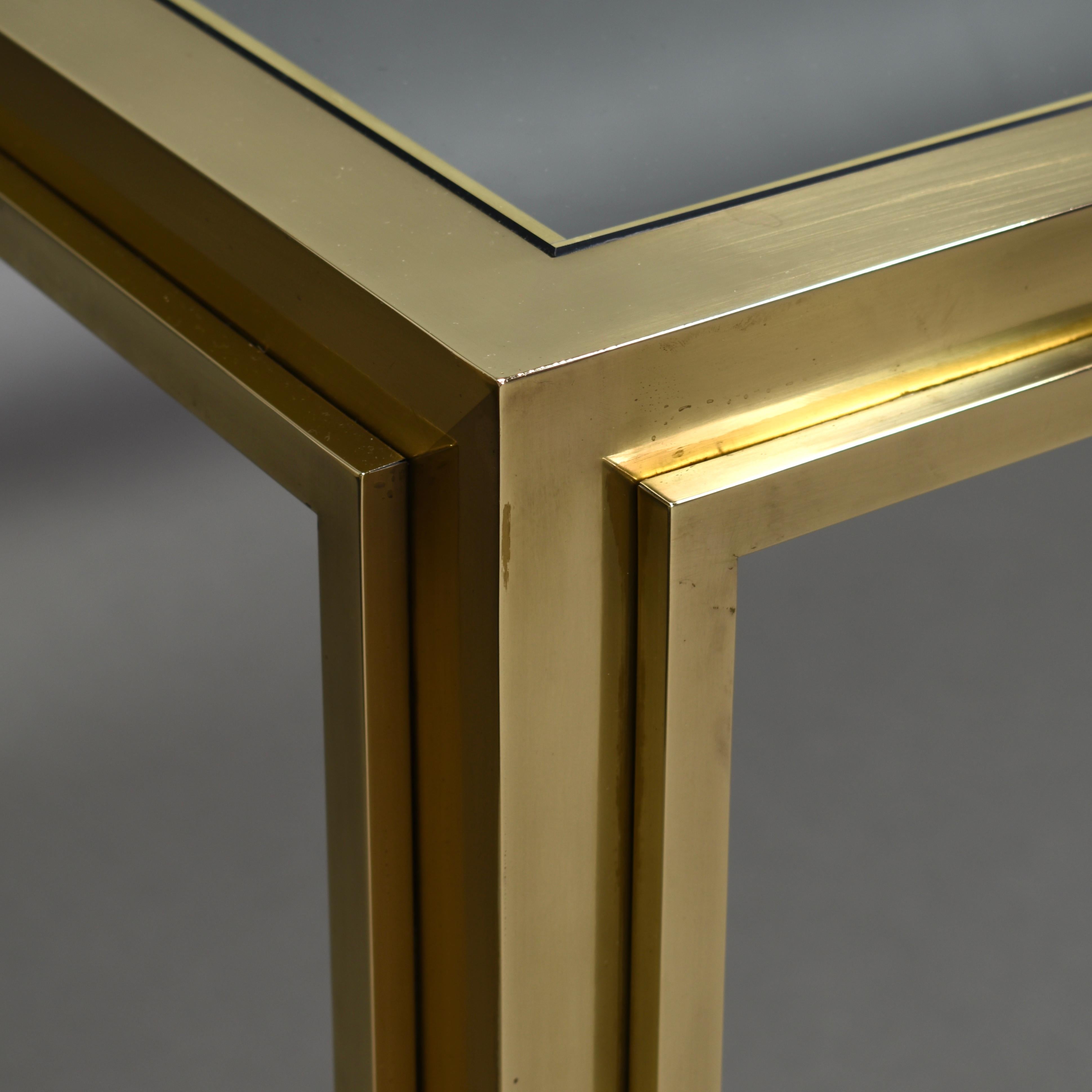 Exclusive Italian Dining Table in Brass by or in the style of Rizzo, Italy 1970s 4