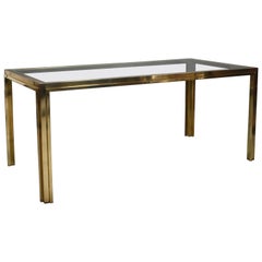 Exclusive Italian Dining Table in Brass by or in the style of Rizzo, Italy 1970s