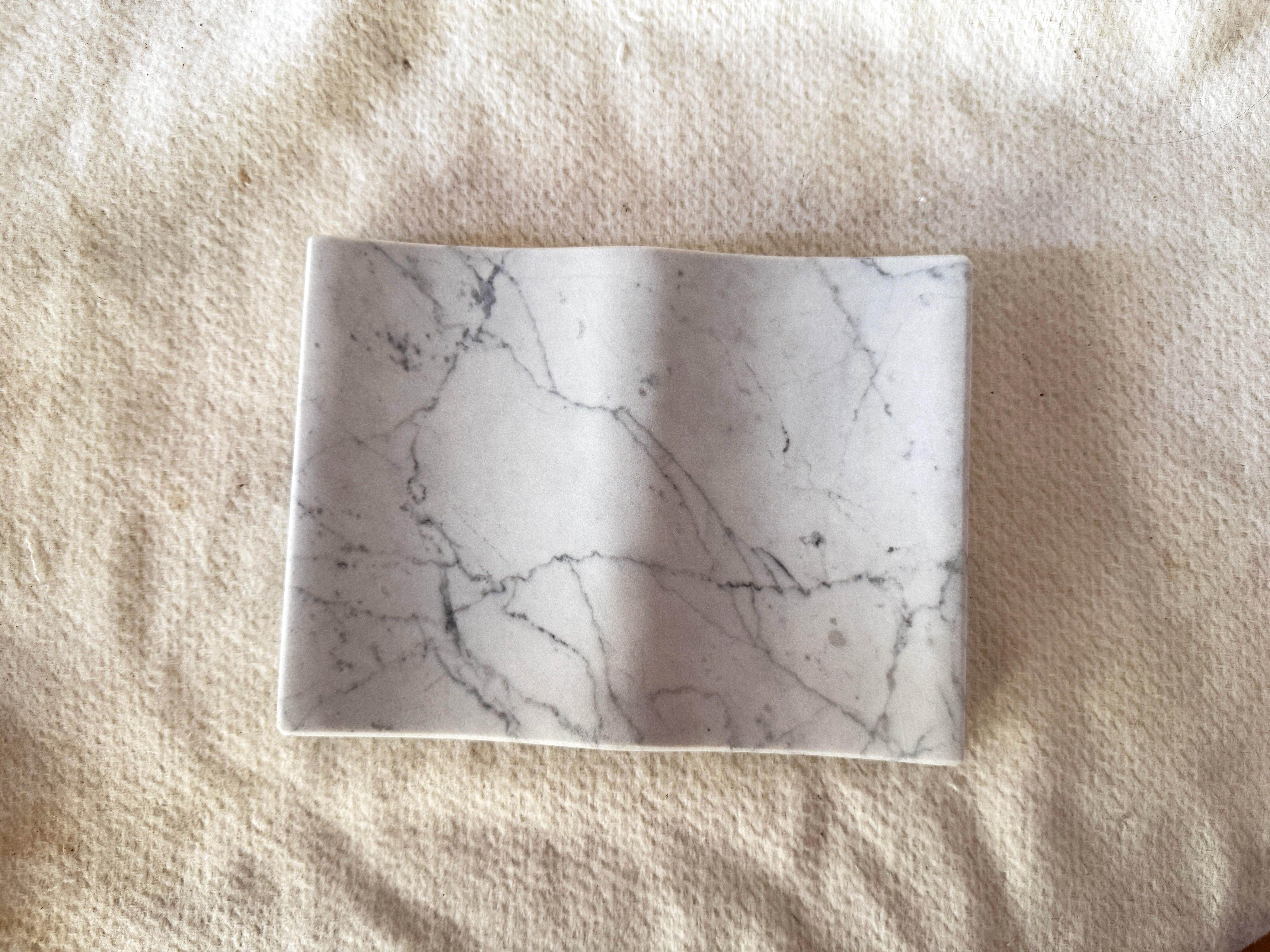 Exclusive Italian Portobello Marble Luxury Jewelry Tray Unique Modern Design In New Condition For Sale In VALVERDE DEL MAJANO, CL