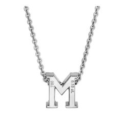 Esclusivo Jochen Pohl per Steven Fox Jewelry Ciondolo con iniziali in oro e diamanti