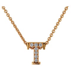 Exclusive Jochen Pohl for Diamond Gold Initial Charm Pendant