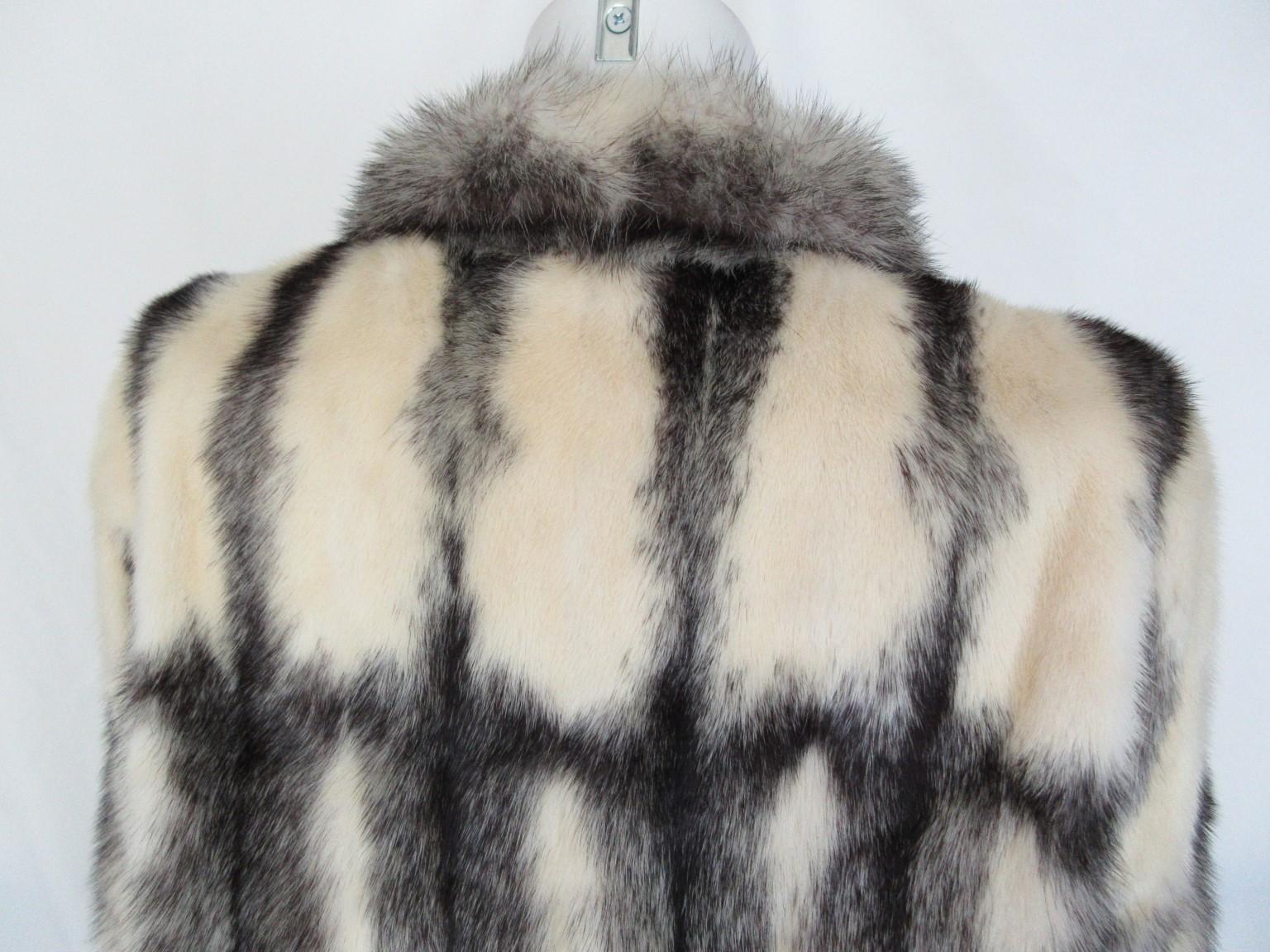 Women's or Men's Exclusive Kohinoor Cross Mink Fur Coat For Sale